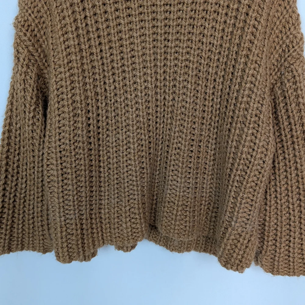 ZARA Blogger Favorite S Wool Mohair Turtleneck Sweater Oversized Chunky Knit Top - Picture 9 of 14